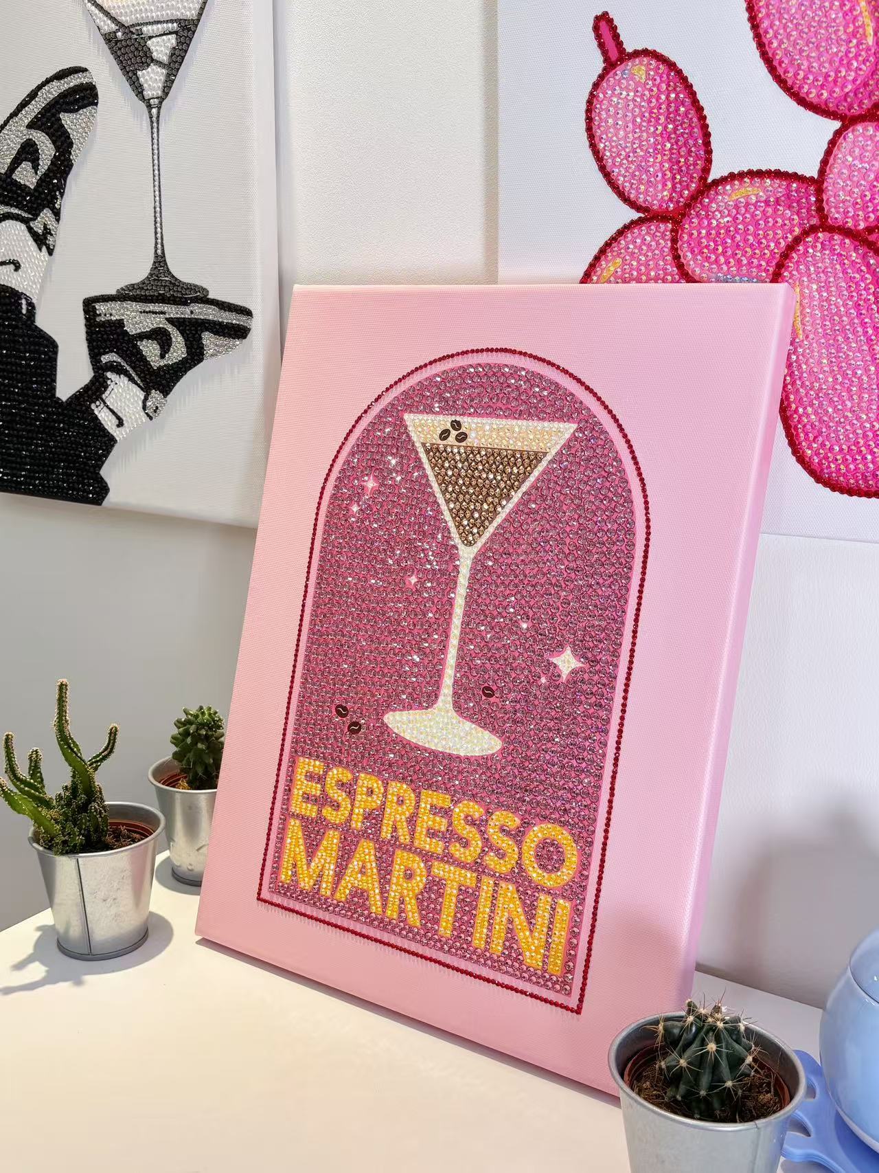 DIY Espresso Martini Rhinestone Canvas Art Kit – blingvogue