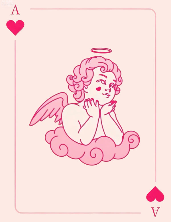 DIY Angel Ace Card Rhinestone Canvas Art Kit