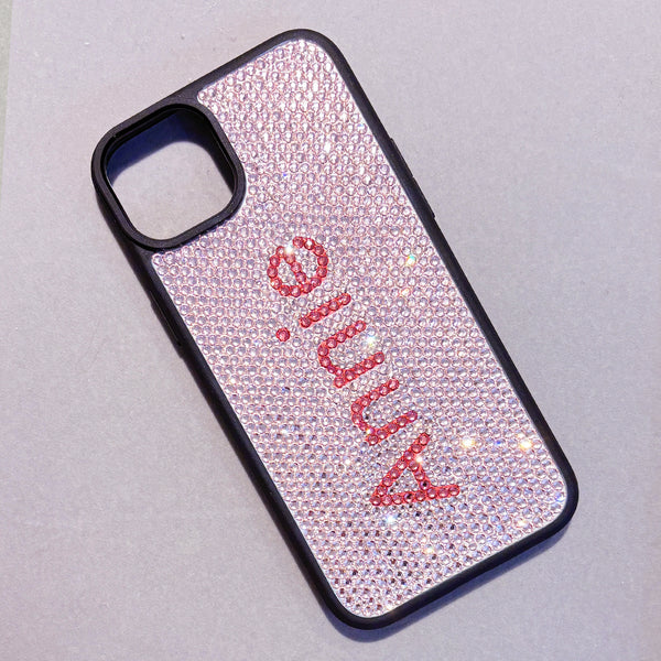 Luxury Personalized Bling Rhinestone Phone Case With Name #003