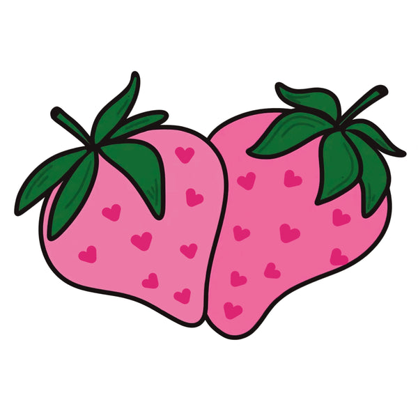 DIY Bling Pink Strawberry Sticker Kit