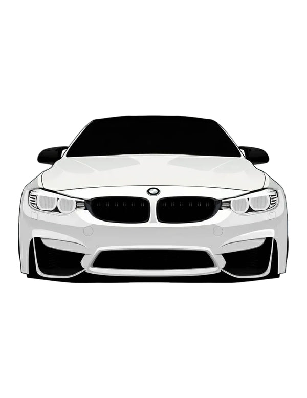 DIY  Pink BMW Rhinestone Canvas Art Kit