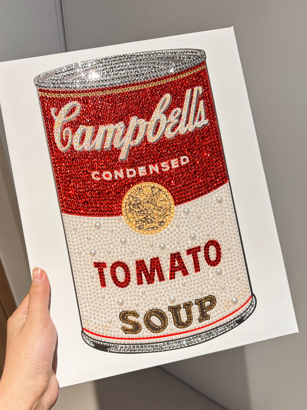 Campbell's Soup Can Rhinestone Diamond Canvas1