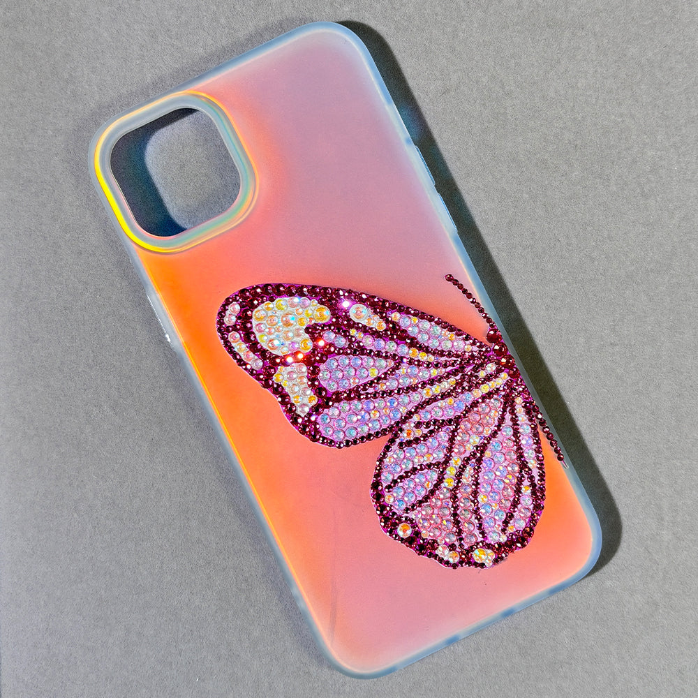 Custom Bling Aurora Butterfly Phone Case