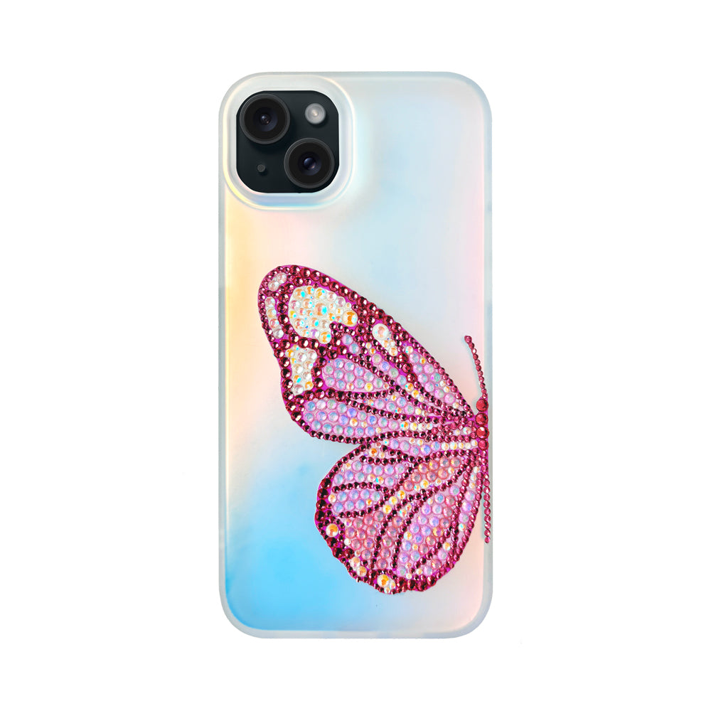 Custom Bling Aurora Butterfly Phone Case