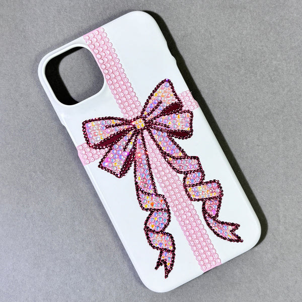 Custom Bling Pink Bow Phone Case