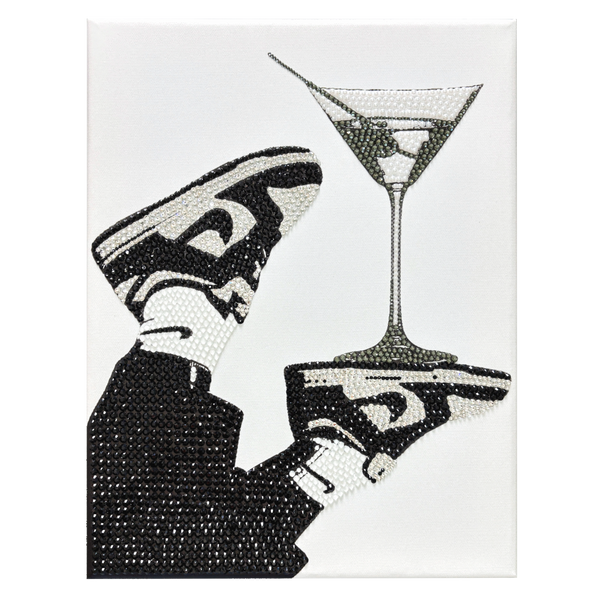 DIY AJ Nike and Martini Rhinetone Canvas Art Kit