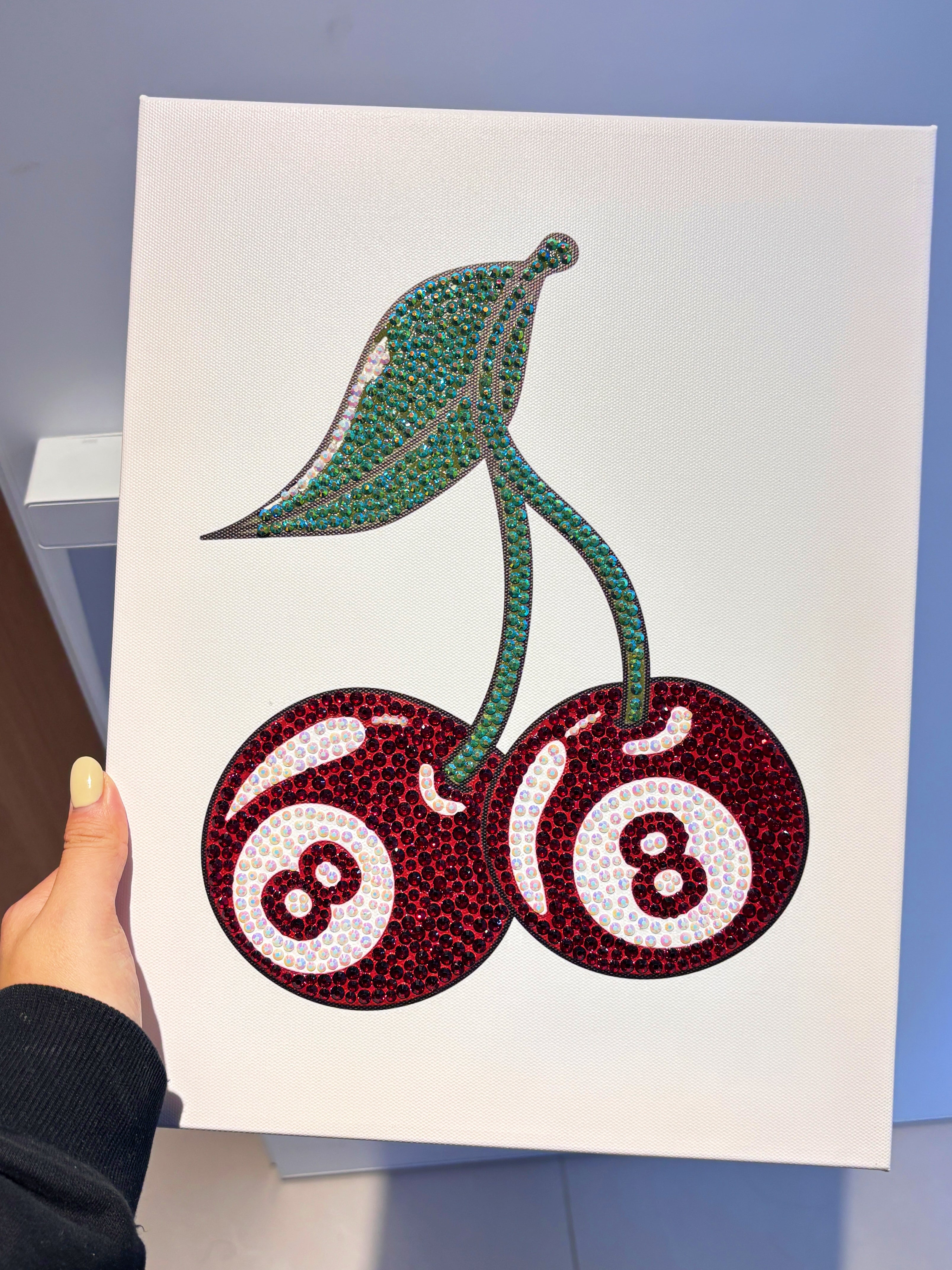 DIY Cherry Rhinestone Canvas Art Kit – blingvogue