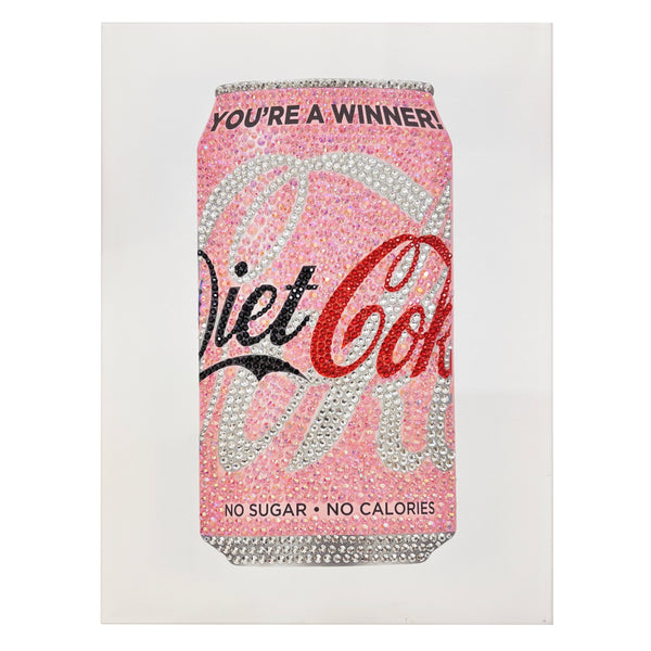 DIY Pink Diet Coke boots Rhinestone Canvas Kit