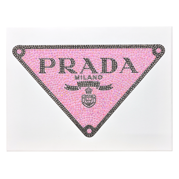 DIY Prada Logo Rhinestone Diamond Painting Canvas Kit