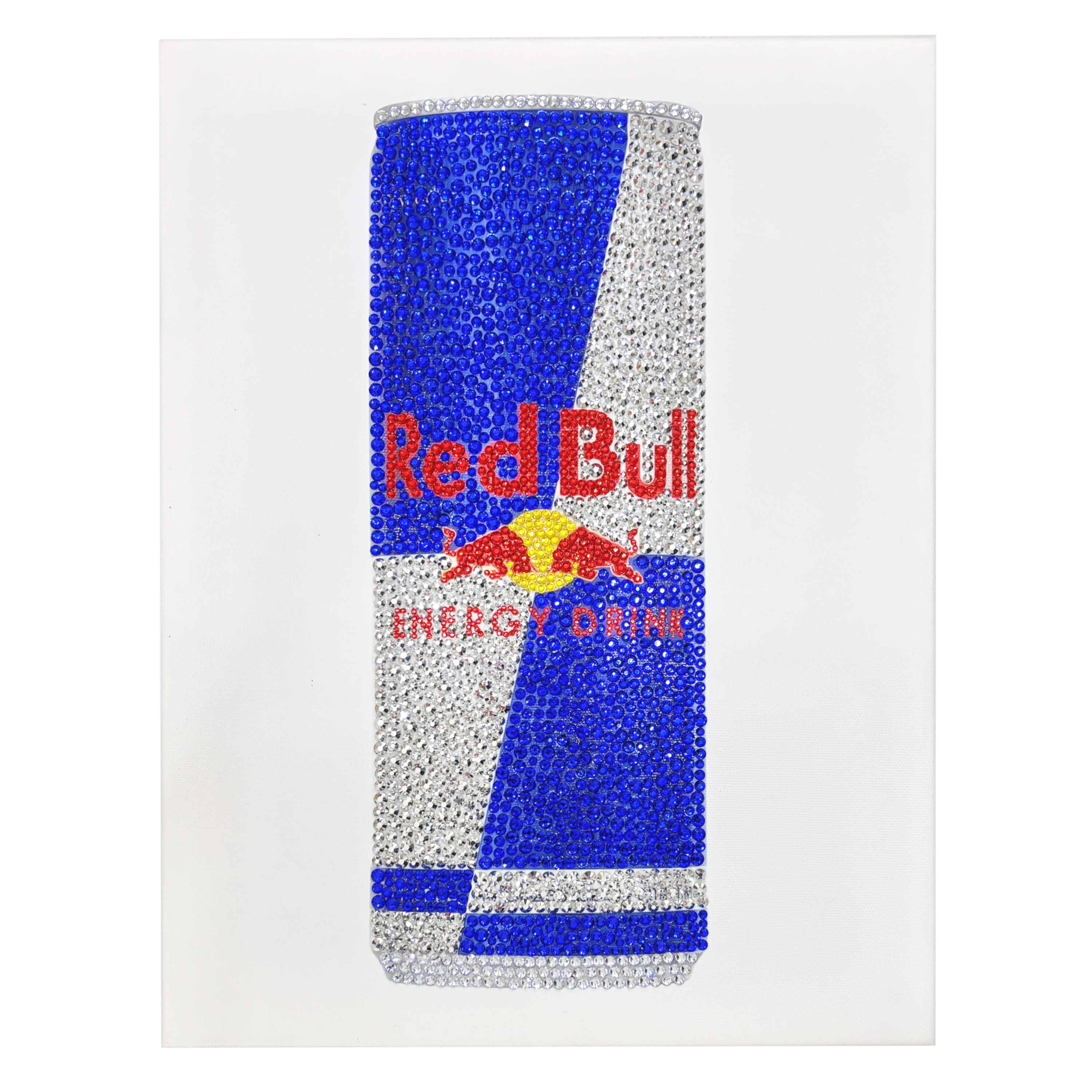 Red Bull Diamond Pattern DIY Red Bull Rhinestone Canvas Art Kit – blingvogue