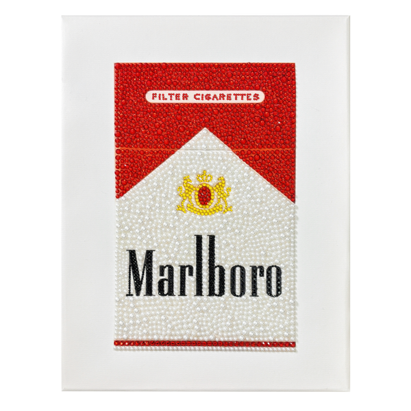 Rhinestone canvas art marlboro