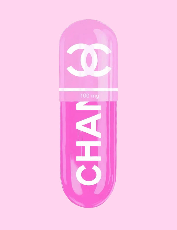DIY Chanel Pill Rhinestone Canvas Art Kit