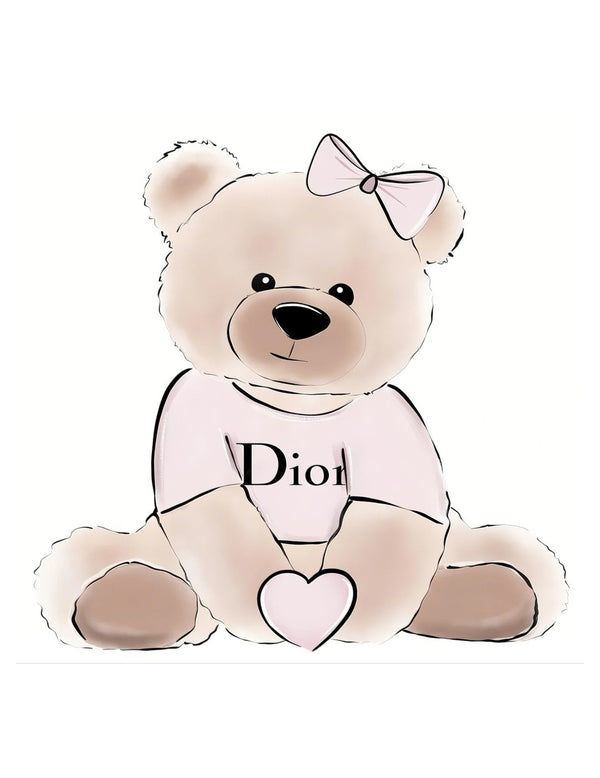 DIY Dior Bear Rhinestone Canvas Art Kit
