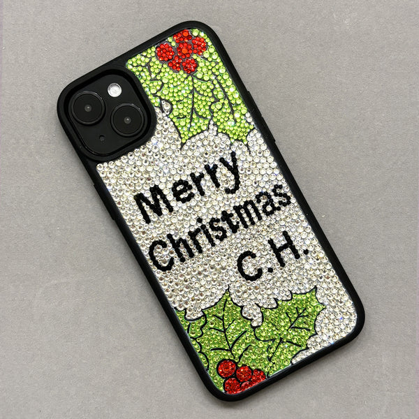 Chirstmas Personalized Bling Phone Case With Name