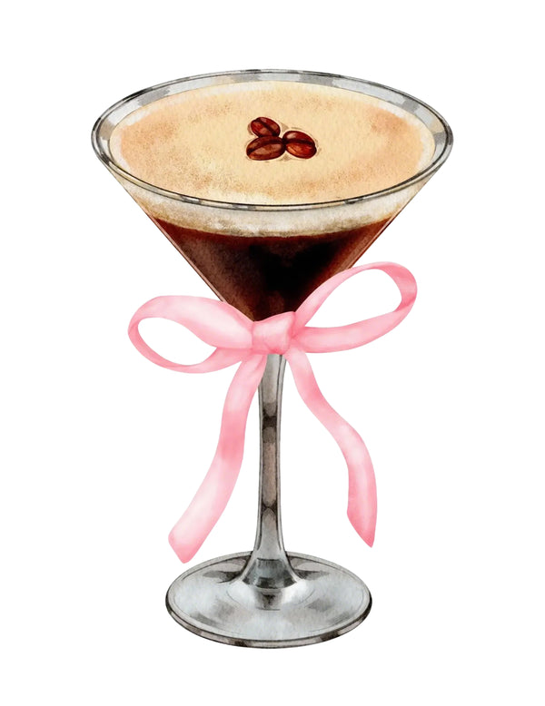 DIY Espresso Martini Rhinestone Canvas Art Kit