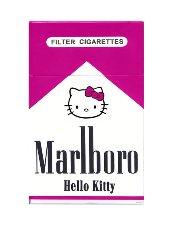 DIY Pink Hello Kitty Marlboro Rhinestone Canvas Kit