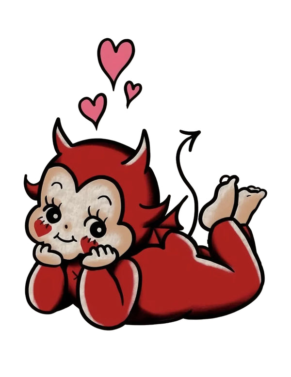 DIY Little Demon Rhinestone Canvas Art Kit